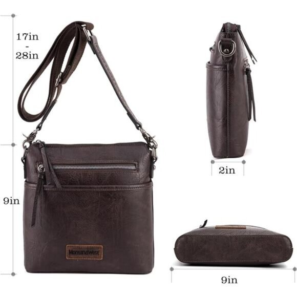 Montana West Crossbody Bag for Women Multi Pocket Cross Body Bag Purses with - Picture 4 of 7